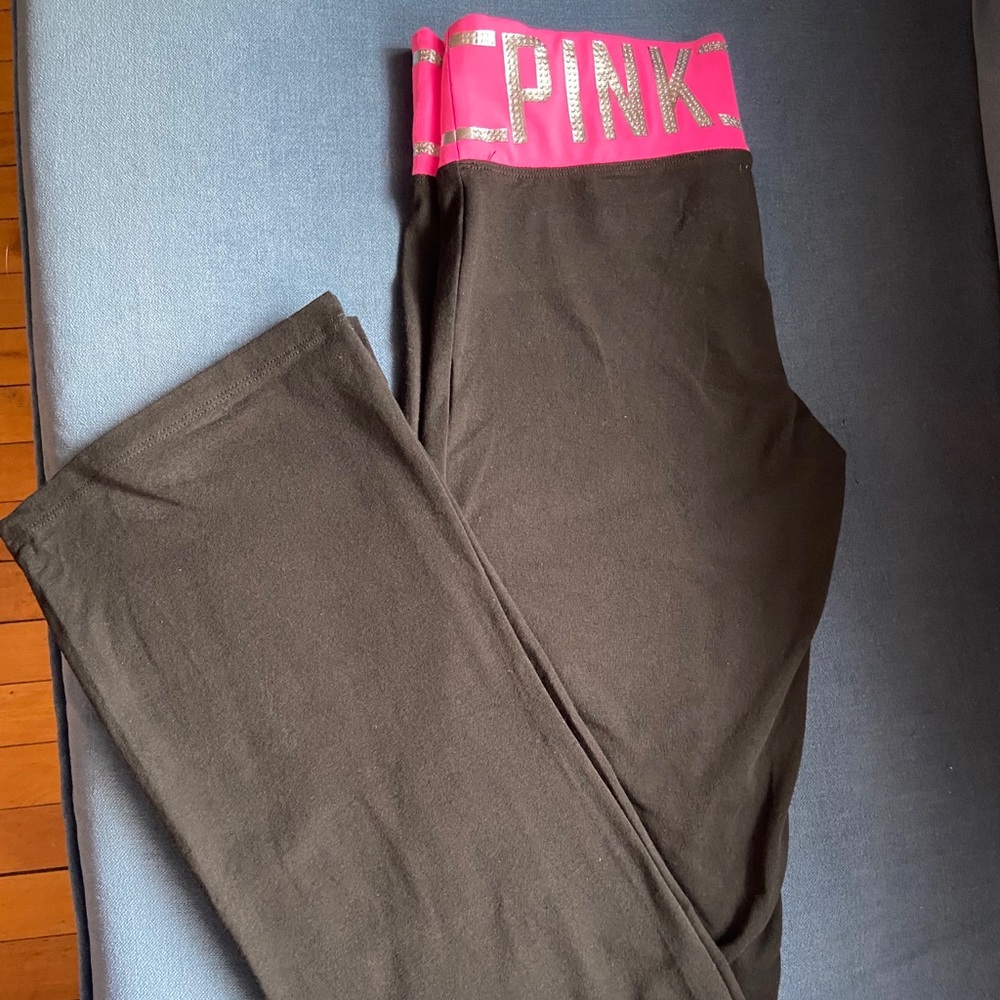PINK Bling Pocket Yoga Pant S